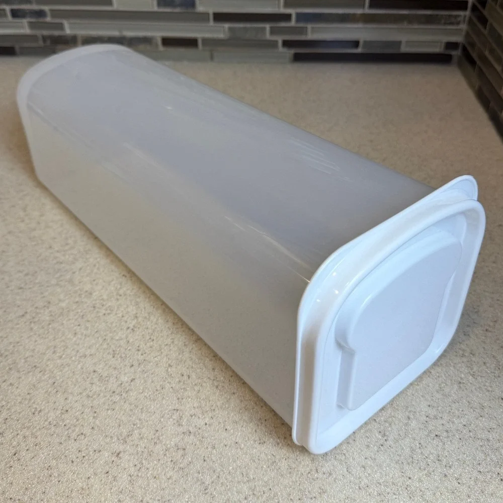 Vintage Buddeez Sandwich Bread Buddy Dispenser Clear Plastic Bread Box Container